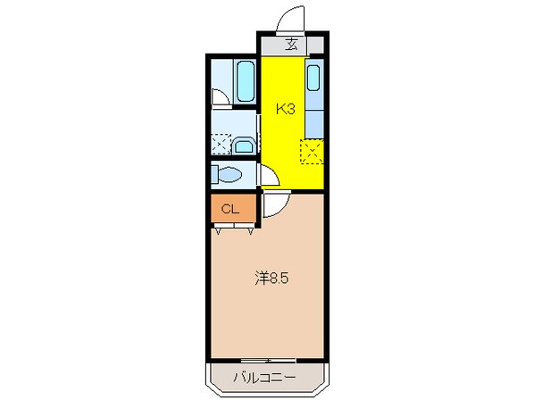 ロワジールＫⅡの物件間取画像